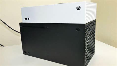 xbox series x on its side