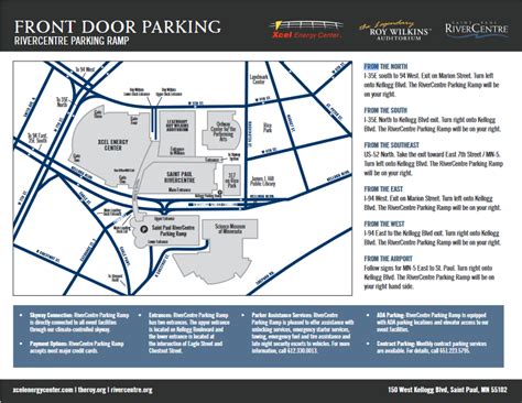 xcel energy center parking