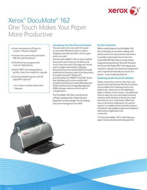 xerox 162 scanners owners manual PDF