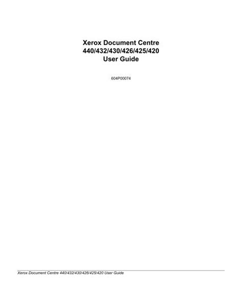 xerox 440 copiers owners manual PDF