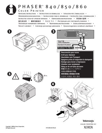 xerox 850 printers owners manual Reader