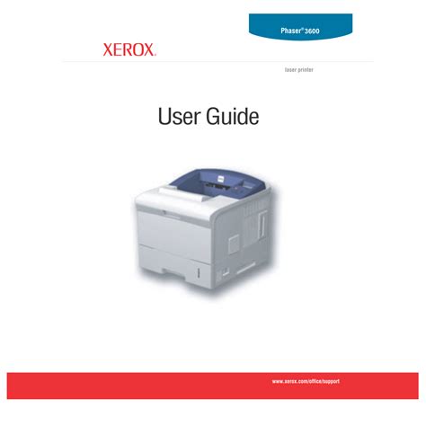 xerox phaser 3600 manual PDF