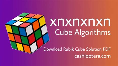 xnxnxnxn cube algorithms pdf