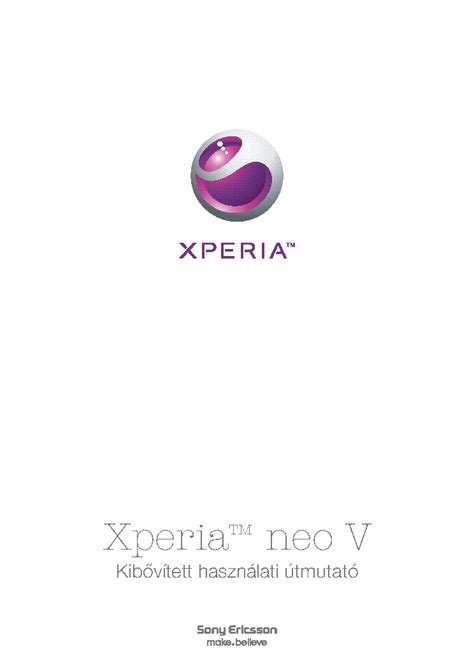 xperia neo v user manual Reader