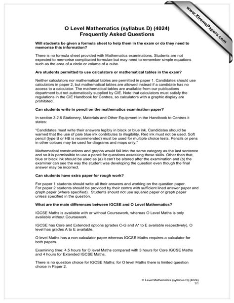 xtremepapers cie o level maths Kindle Editon