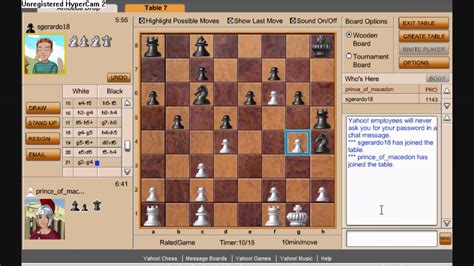 yahoo chess game