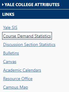 yale course demand statistics