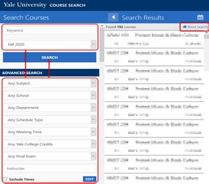 yale course registration