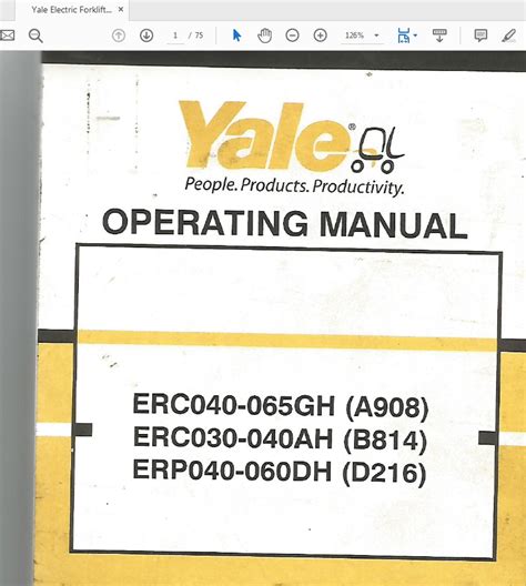 yale electric forklift manual Reader