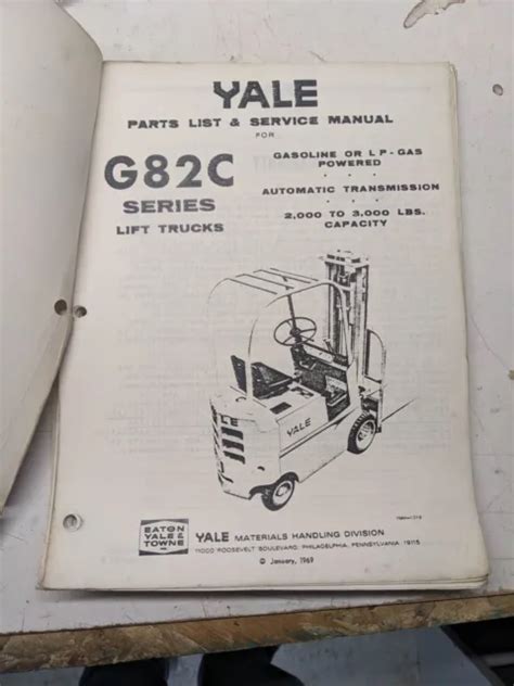 yale forklift service manual g82c PDF