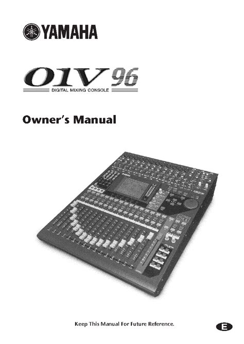 yamaha 01v96 user manual Reader