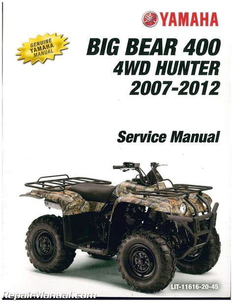 yamaha big bear 400 manual PDF