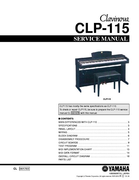 yamaha clp 115 manual Reader