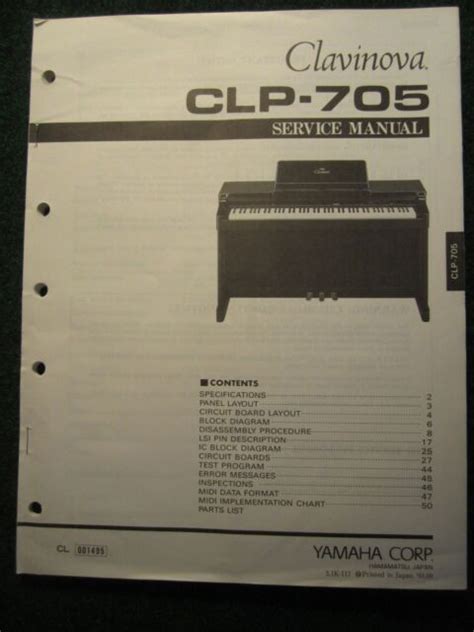 yamaha clp 705 music keyboards owners manual Doc