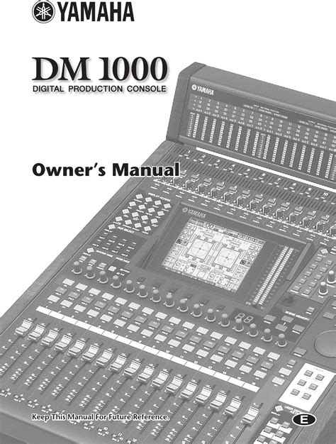 yamaha dm1000 owners manual Epub