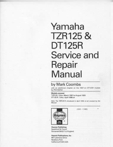 yamaha dt 125r service manual Doc