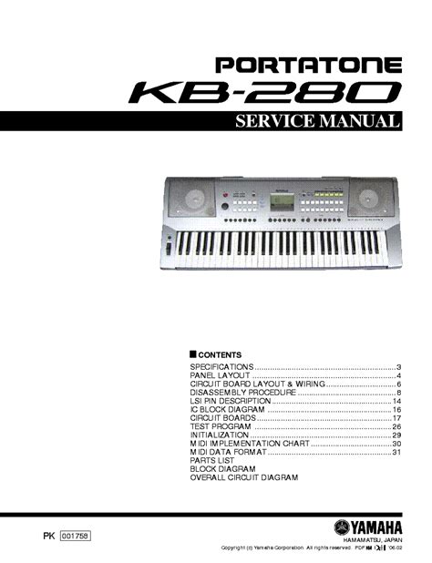 yamaha kb 280 music keyboards owners manual Kindle Editon