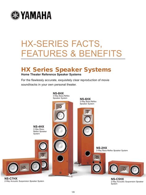 yamaha ns 2hx speakers owners manual PDF