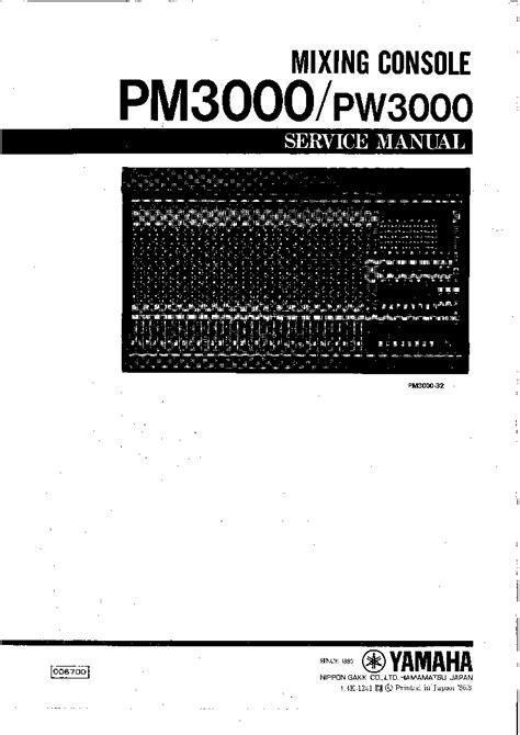 yamaha pm 3000 manual Doc