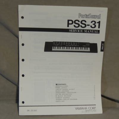 yamaha pss 31 music keyboards owners manual Reader