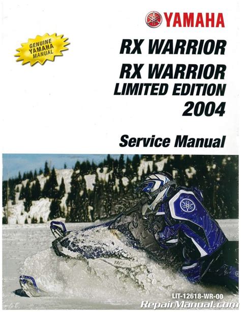yamaha rx 1 snowmobile service manual repair 2003 3258 pdf Kindle Editon