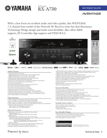 yamaha rx a730 receivers owners manual Reader