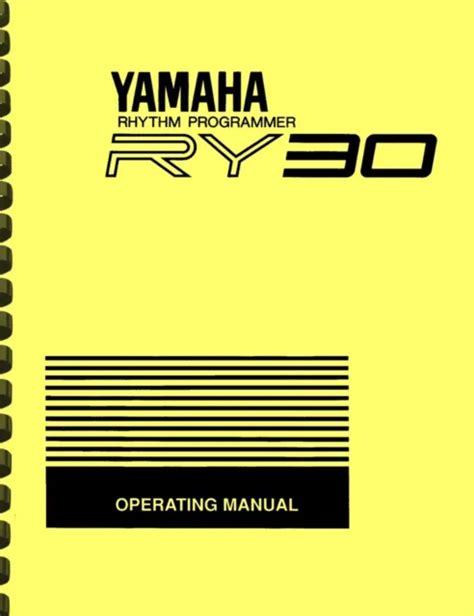 yamaha ry 30 owners manual Doc