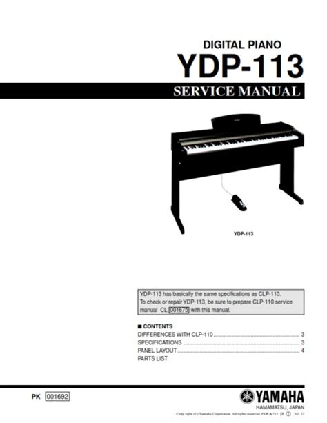 yamaha ydp 113 music keyboards owners manual Reader