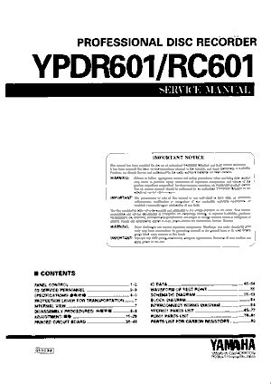 yamaha ypdr crk owners manual PDF