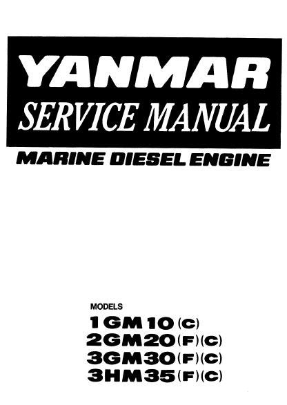 yanmar 3gm30f service manual Kindle Editon