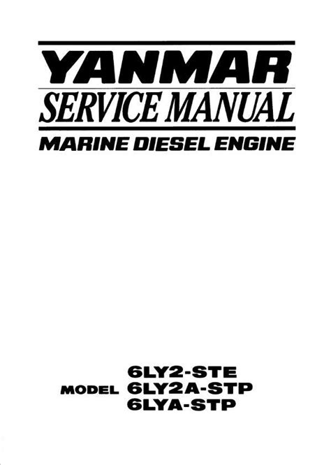 yanmar marine diesel service manual 6ly2a stp PDF