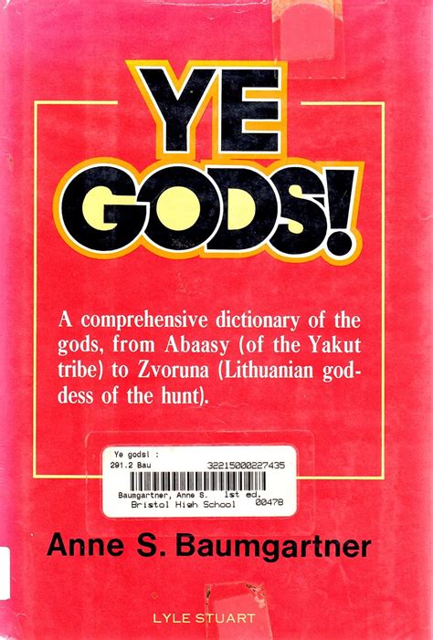 ye gods a dictionary of the gods Epub