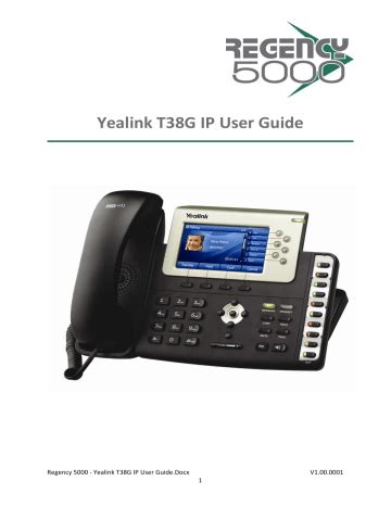 yealink t38g telephones owners manual PDF