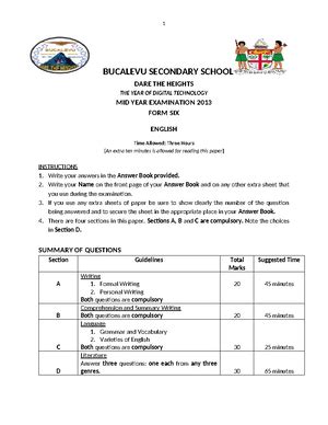 year 7 english papers PDF