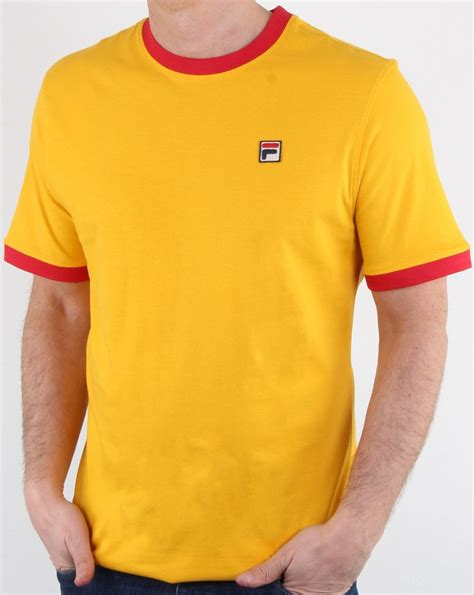 yellow and red shirt