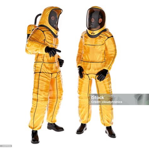 yellow biohazard suit