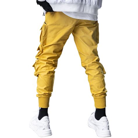 yellow cargo pants