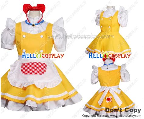 yellow maid dress