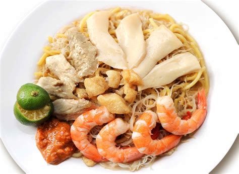 yi ji fried hokkien prawn mee