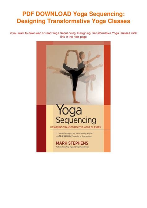 yoga sequencing designing transformative yoga classes Reader
