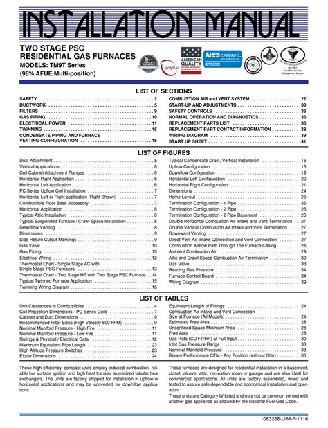 york tm9t installation manual Doc