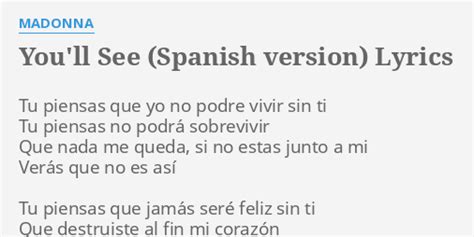 you'll see in spanish