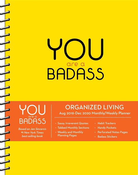 you are badass 17 month 2019 2020 Kindle Editon