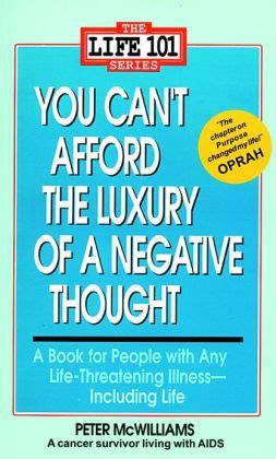 you can t afford the luxury of a negative thought PDF