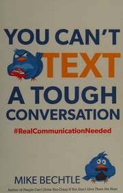 you cant text a tough conversation realcommunicationneeded Reader