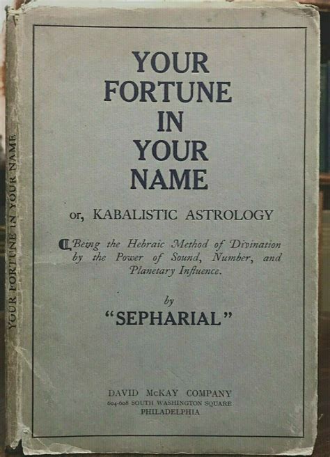 your fortune in your name or kabalistic Kindle Editon