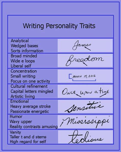 your personality in handwriting Reader