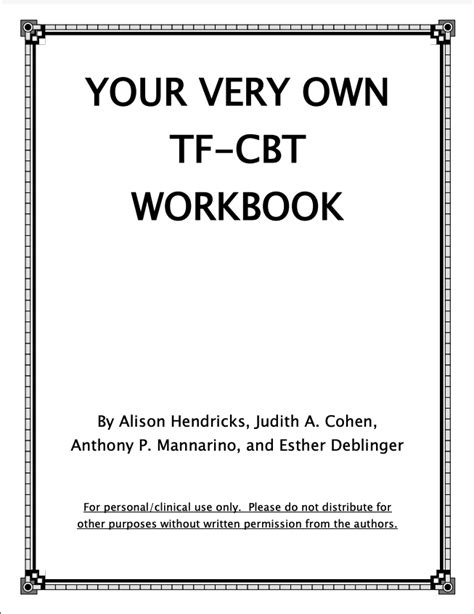 your very own tf cbt workbook university of washington pdf Kindle Editon