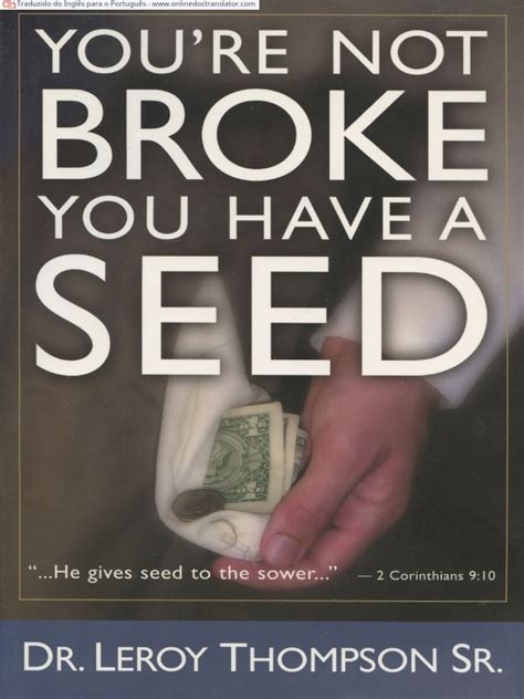 youre not broke you have a seed Kindle Editon