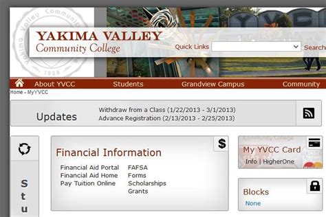yvcc student portal